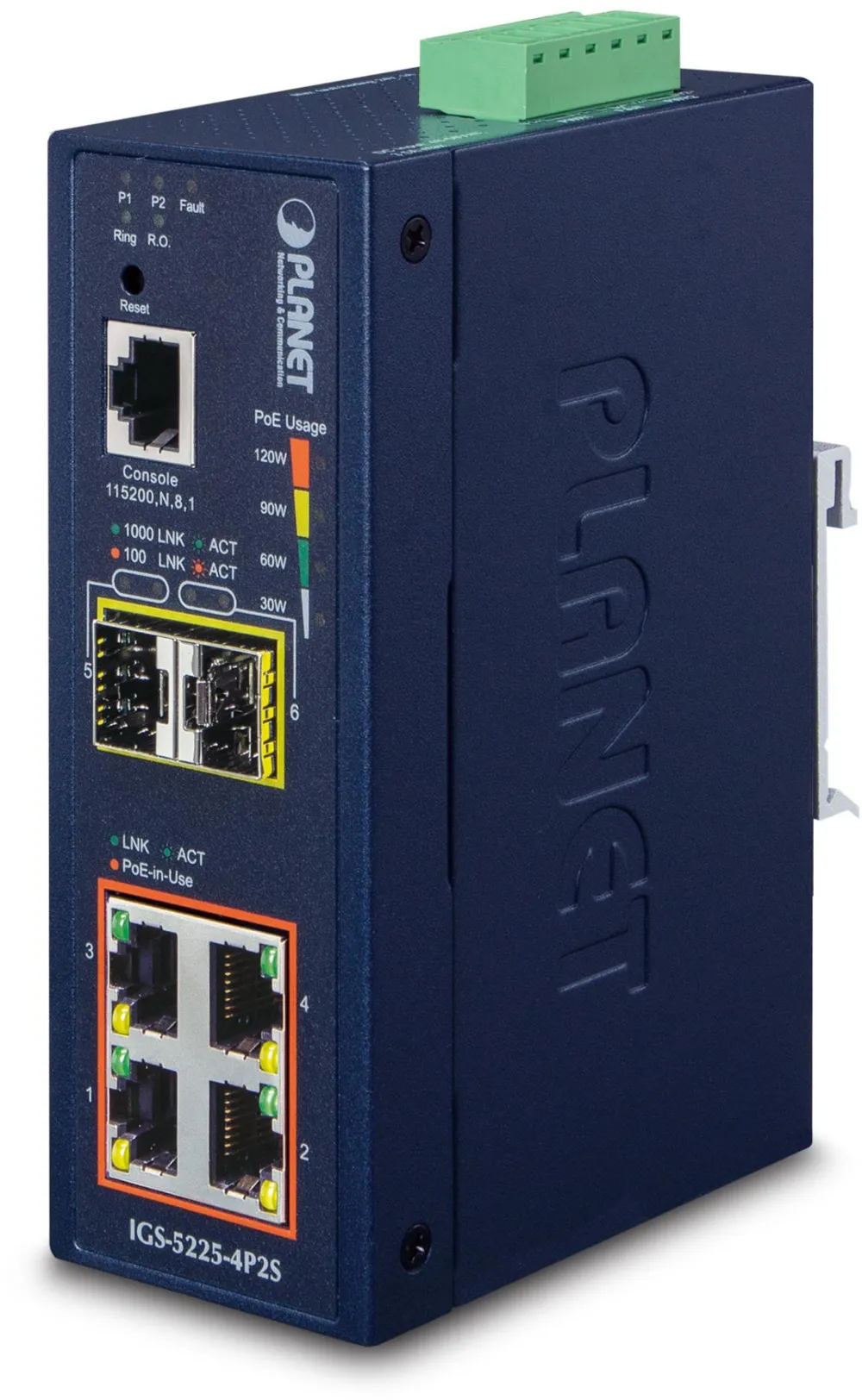 NET SWITCH 4PORT 1000M/IGS-5225-4P2S PLANET