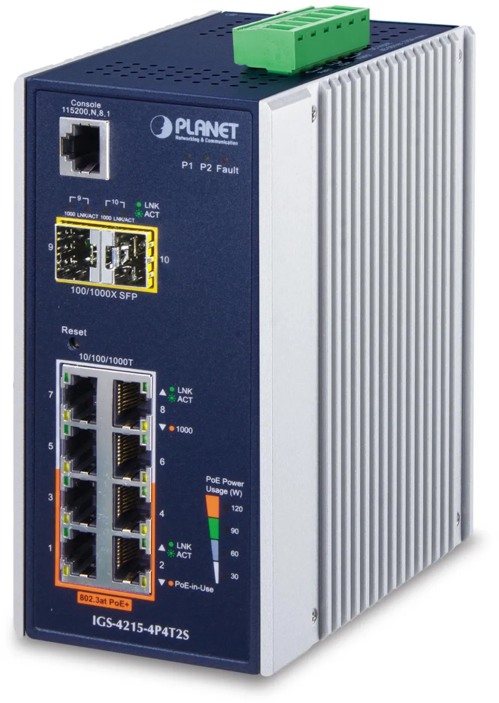 NET SWITCH 4PORT 1000M/IGS-4215-4P4T2S PLANET