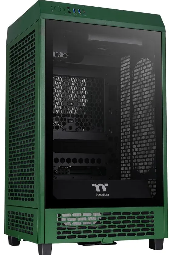 Thermaltake The Tower 200, tower case (dark green, tempered glass)