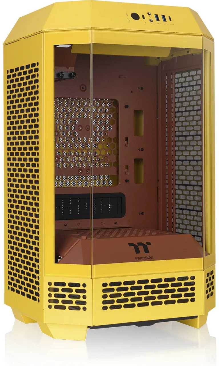 Thermaltake The Tower 250, tower case yellow, tempered glass