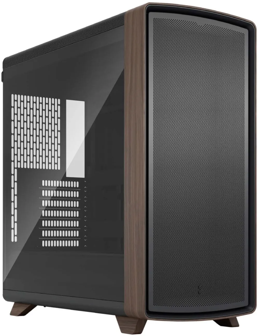 Carcasa PC Fractal Design Summit FD-C-SUM1A-04 Midi Tower sticla securizata Light Tint negru-lemn