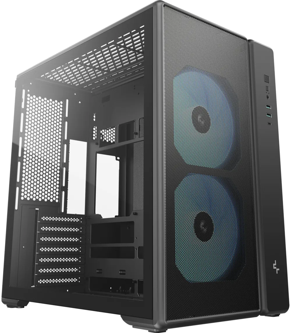 Deepcool CG590 MESH 2F (black, tempered glass)