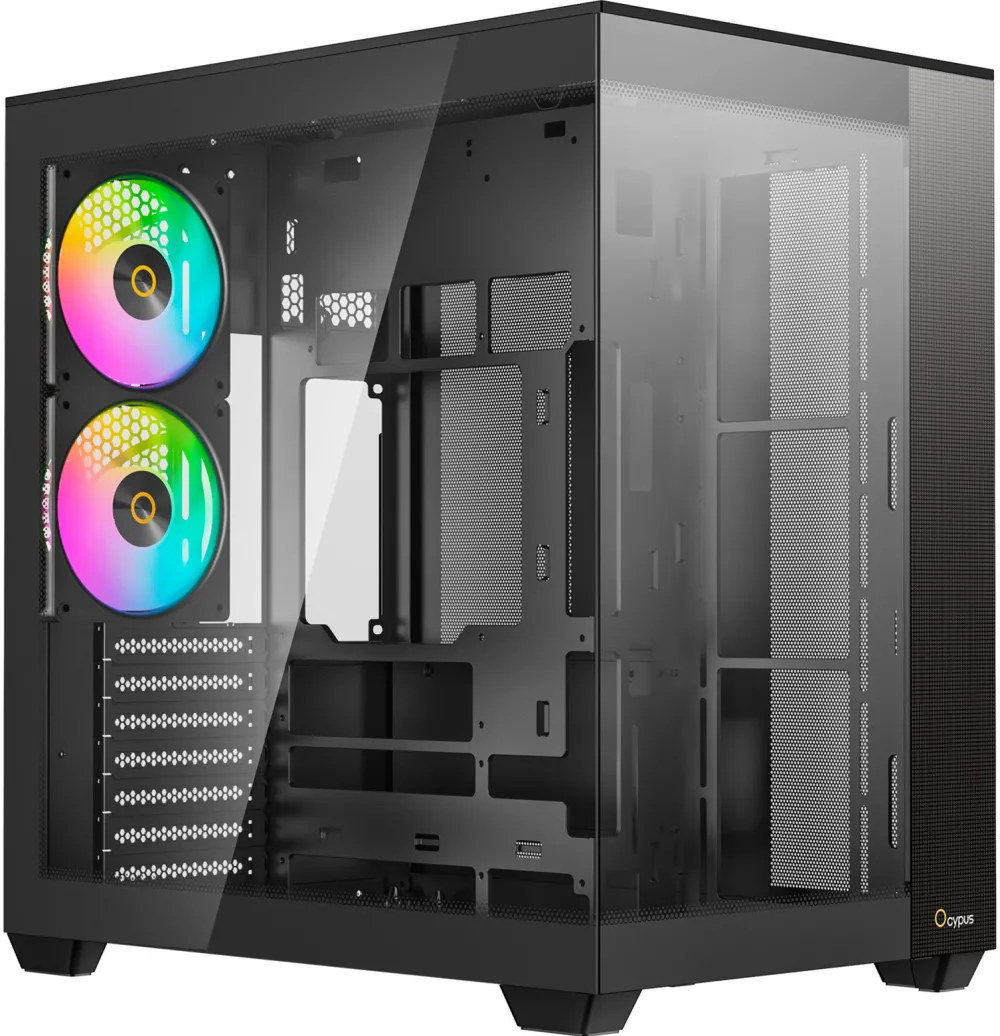 Ocypus Delta C74 ARGB (black, panoramic glass)