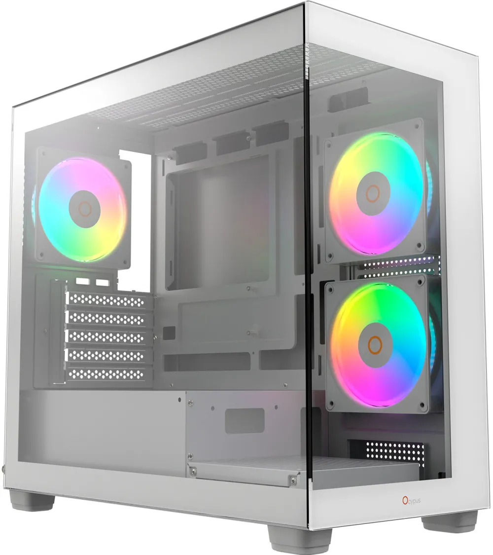 Ocypus Gamma C50 ARGB (white, tempered glass)