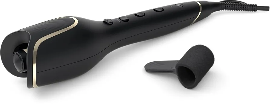 Philips BHB876/00 StyleCare Prestige Auto Curler – Black/Rose Gold