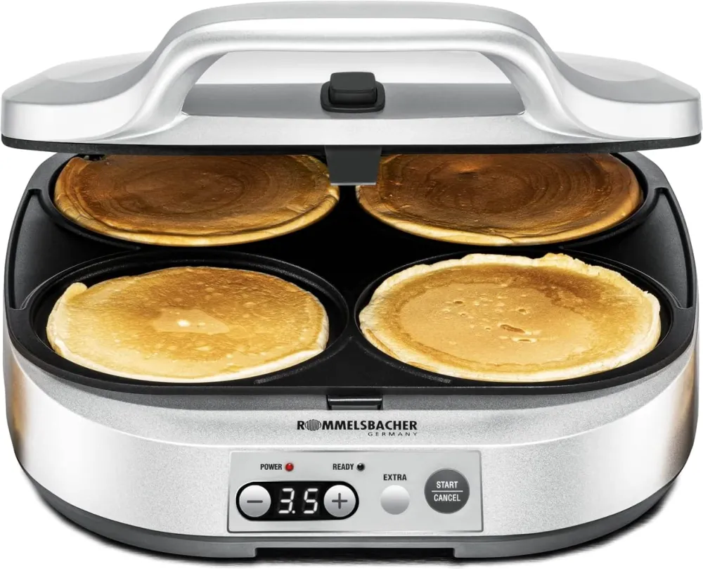 Rommelsbacher Pancake Maker PC1800 Pam, pancake maker (silver)