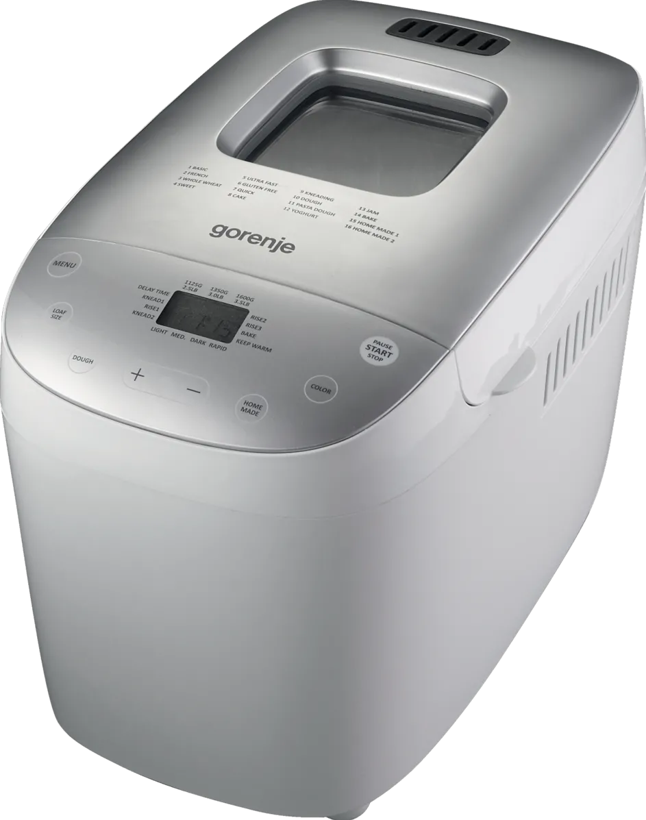 Gorenje BM1600WG Bread maker, Power 850 W, 16 programs, Silver