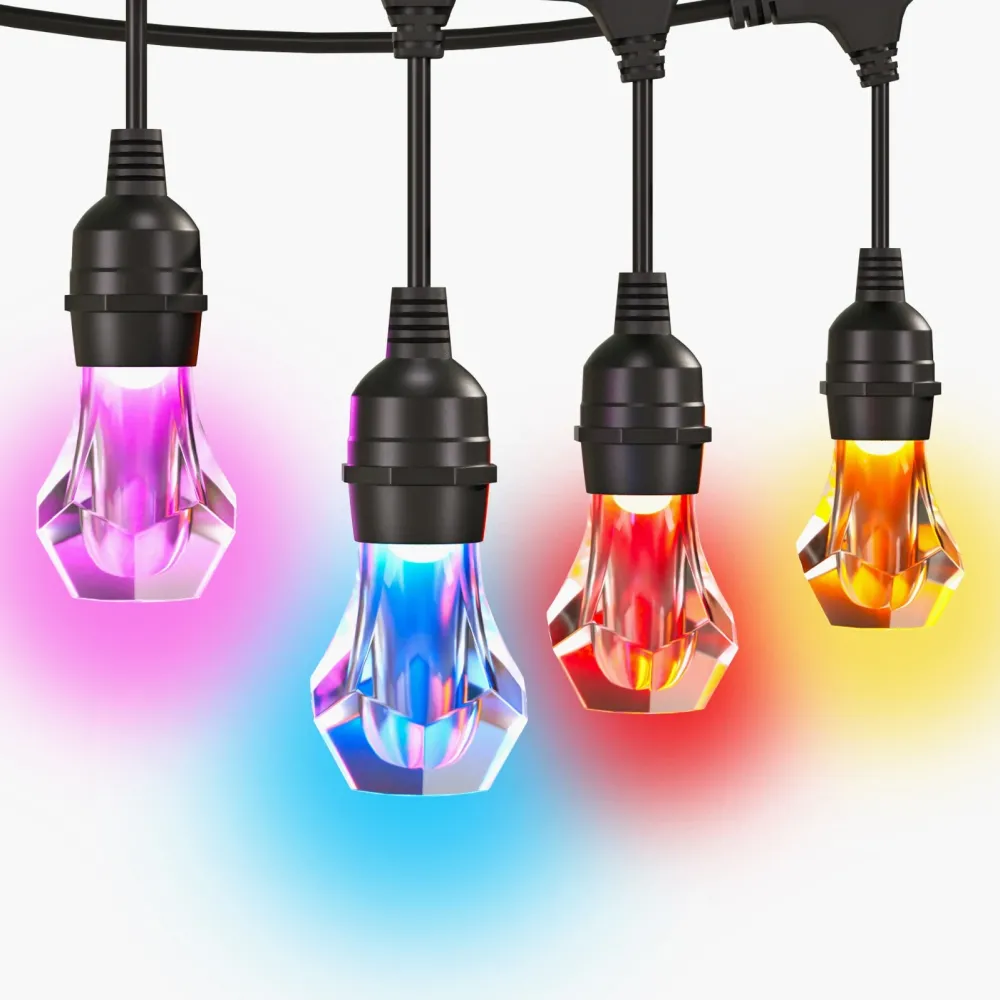 Nanoleaf Essentials Matter Smart Multicolour Outdoor String Lights Starter Kit 30m