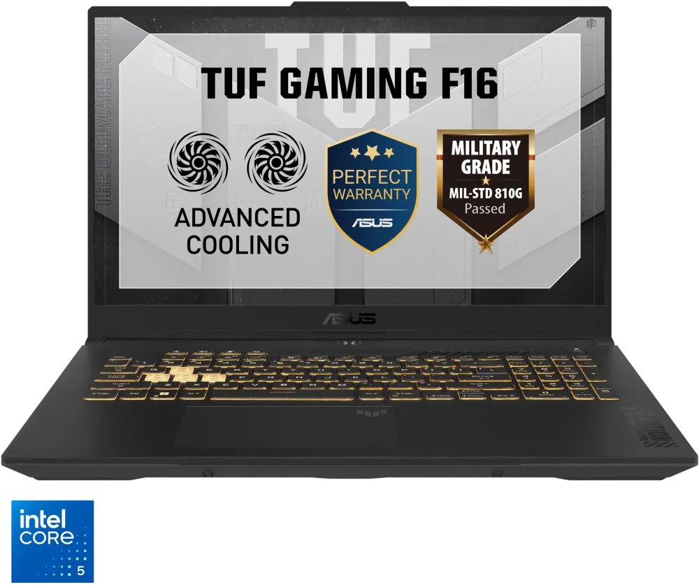 Laptop Gaming ASUS TUF F17 FX707VJB cu procesor Intel® Core™ 5 210H pana la 4.8GHz, 17.3'', Full HD, 144Hz, IPS, 16GB DDR5 RAM, 512GB SSD, NVIDIA® GeForce RTX™ 3050 6GB GDDR6, No OS, Mecha Gray