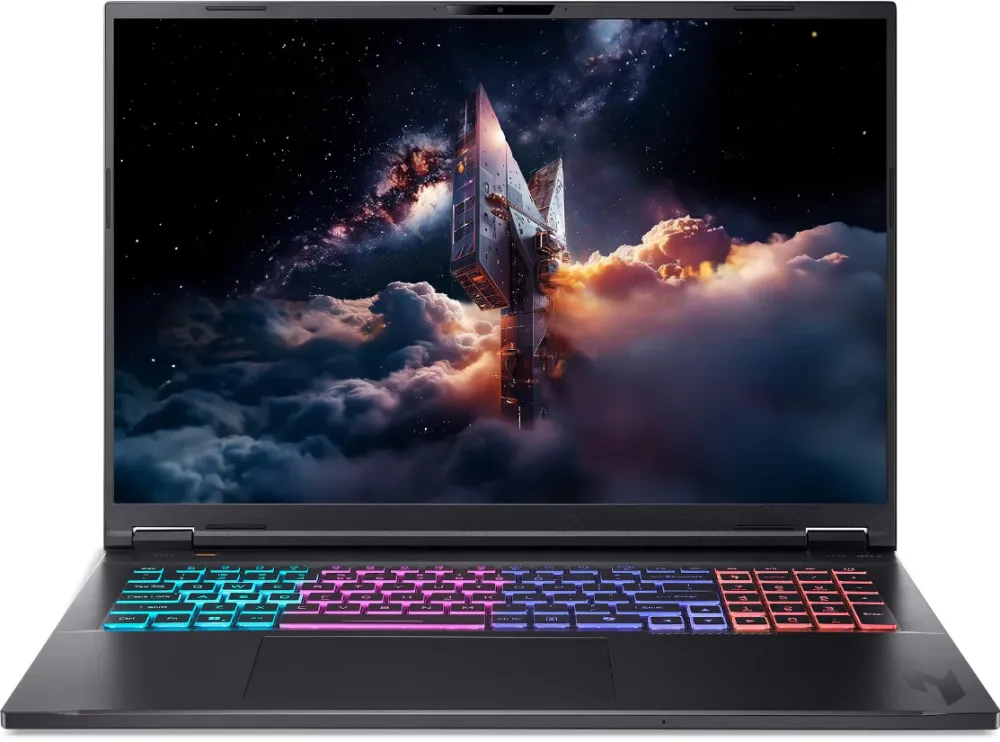 Laptop Gaming Acer Nitro 18 AI AN18-61-R50K cu procesor AMD Ryzen™AI 7 350 pana la 5.0GHz, 18", WUXGA, IPS, 165Hz, 16GB DDR5 RAM, 512GB SSD, NVIDIA® GeForce RTX™ 5050 8GB GDDR7, No OS, Obsidian Black