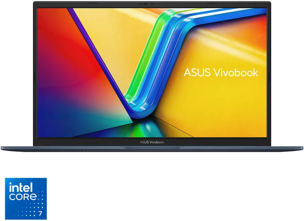 Laptop ASUS Vivobook 17 A1704MA cu procesor Intel® Core™ 7 350 pana la 4.8GHz, 17.3'', Full HD, IPS, 8GB DDR5 RAM, 512GB SSD, Intel® Graphics, No OS, Quiet Blue