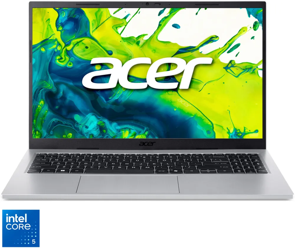 Laptop Acer Aspire Go 15 AG15-72P-545G cu procesor Intel® Core™ 5 120U pana la 5 Ghz, 15.6" FullHD IPS, 16GB DDR4, 1TB SSD, Intel® Graphics, No OS, Silver