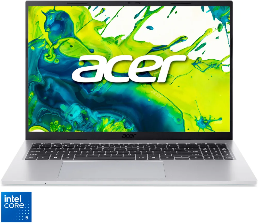 Laptop Acer Aspire Go 16 AG16-71P-5891, cu procesor Intel® Core™ 5  120U pana la 5Ghz, 16" WUXGA IPS 120Hz, 16GB DDR5, 1TB SSD, Intel® Graphics, no Os, Silver
