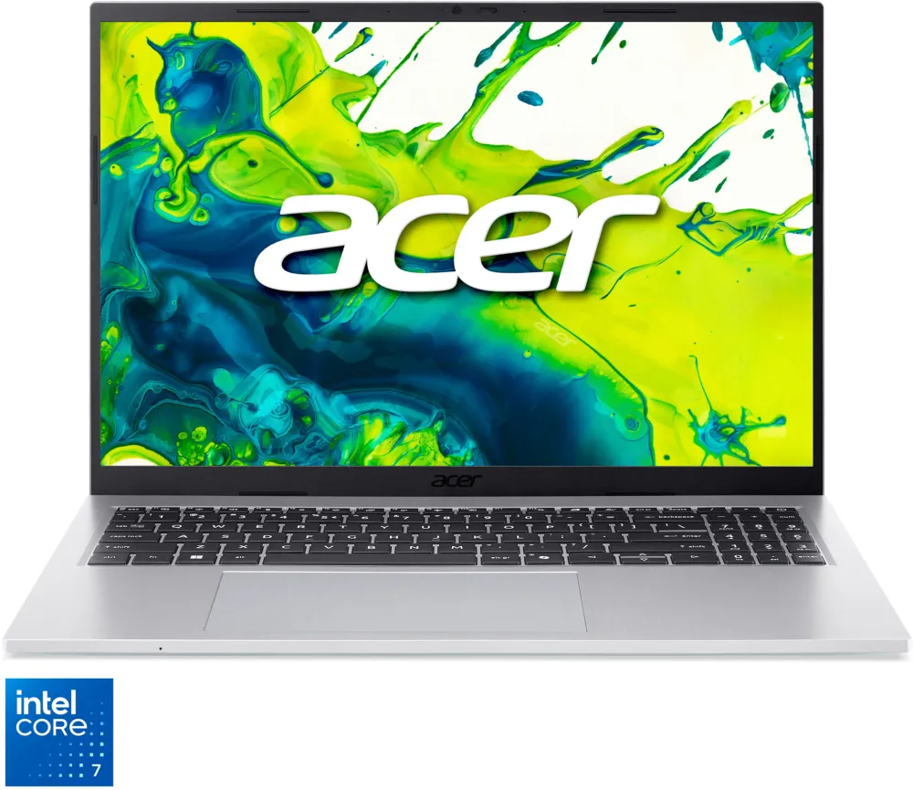 Laptop Acer Aspire Go 16 AG16-71P-706B cu procesor Intel® Core™ 7  150U pana la 5.4Ghz, 16" WUXGA IPS 120 Ghz, 16GB DDR5, 1TB SSD, Intel® Graphics, No OS, Silver