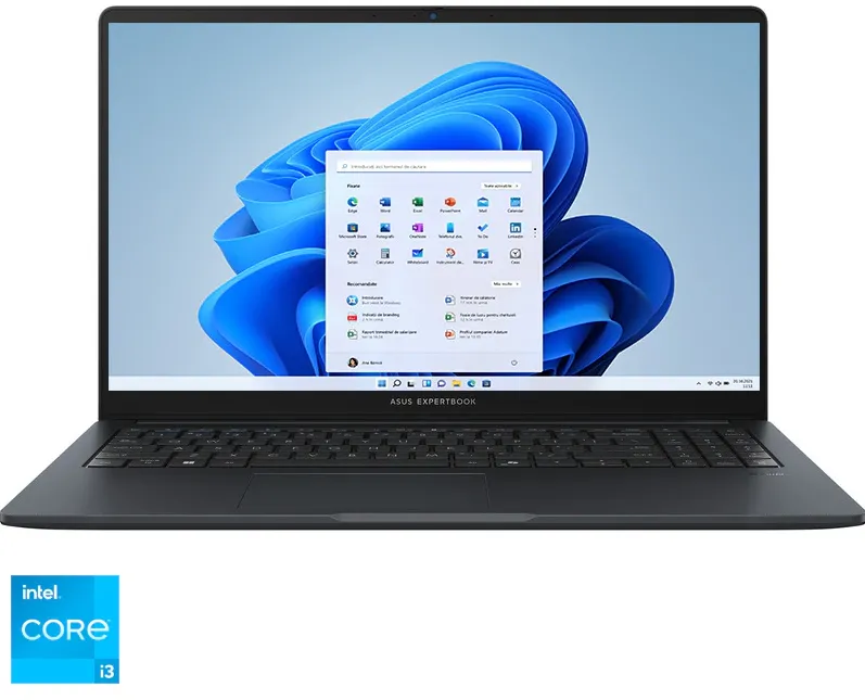 Laptop ASUS ExpertBook B1 B1503CVA-S71768X, cu Intel® Core™ i3-1315U pana la 4.5Ghz, 15.6" Full HD, 8GB RAM, 512GB, Intel® UHD Graphics, Windows 11 Pro, Grey