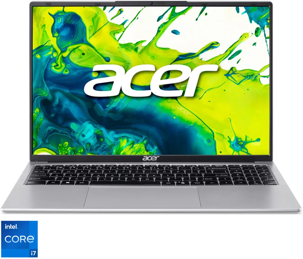 Laptop Acer Aspire Lite 16 AL16-54P-77EK cu procesor Intel® Core™ i7-1355U pana la 5.0Ghz, 16" WUXGA, IPS, 16GB DDR5, 512GB SSD, Intel® UHD Graphics, No OS, Light Silver