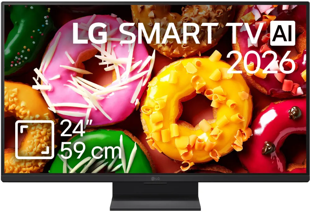 Televizor / monitor LG, 24LB70003LA, 59cm, Smart, Full HD, LED, 120 Hz, Clasa E (Model 2026)