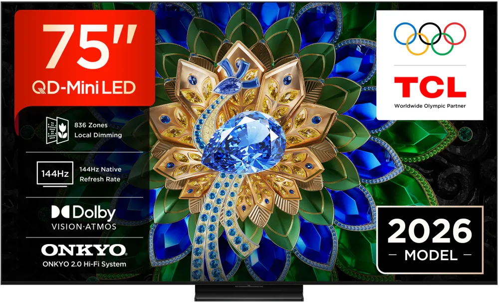 Televizor TCL MiniLed Wallpaper 75A400U, 189 cm, Smart Google TV, 4K Ultra HD, 144Hz, Clasa D (Model 2026)
