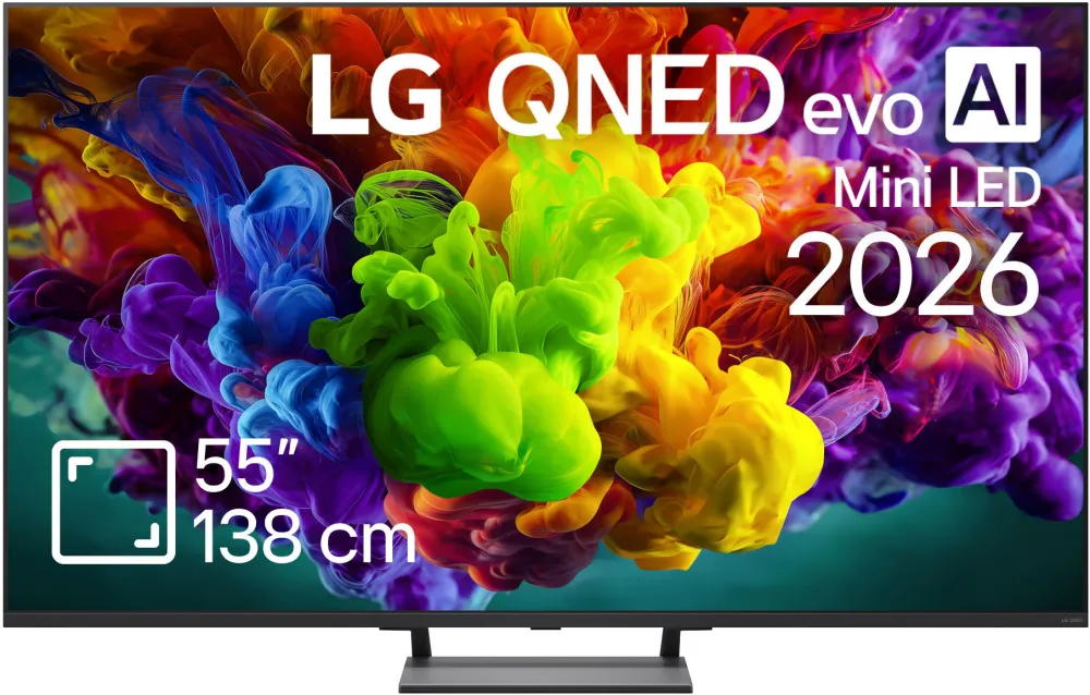 Televizor LG QNED Evo Mini LED  55QNED93B6A, 138 cm, Smart, 4K Ultra HD, 165 Hz, Clasa G (Model2026)