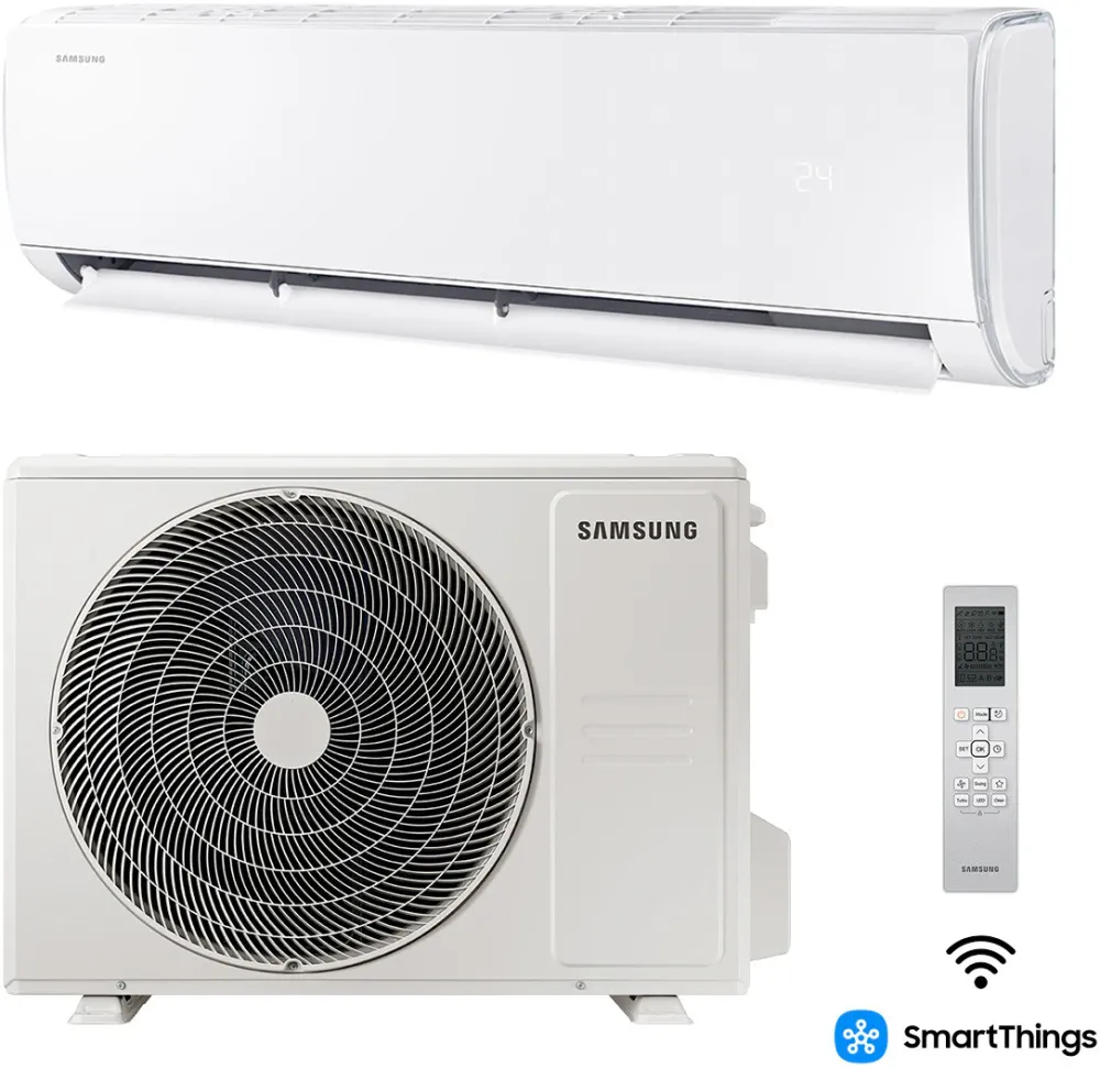 Aparat de aer conditionat Samsung AR35 WI-FI 18000 BTU, Clasa A++, Smart Things, Fast cooling, Self clean, Good Sleep, AR40H18C1AMNEU/AR40H18C1AMXEU, Alb