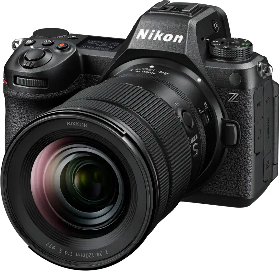Aparat foto Mirrorless Nikon Z6 III Body, Full-Frame, 24.5 MP, 6K, Negru + Obiectiv 24-120 f/4 S