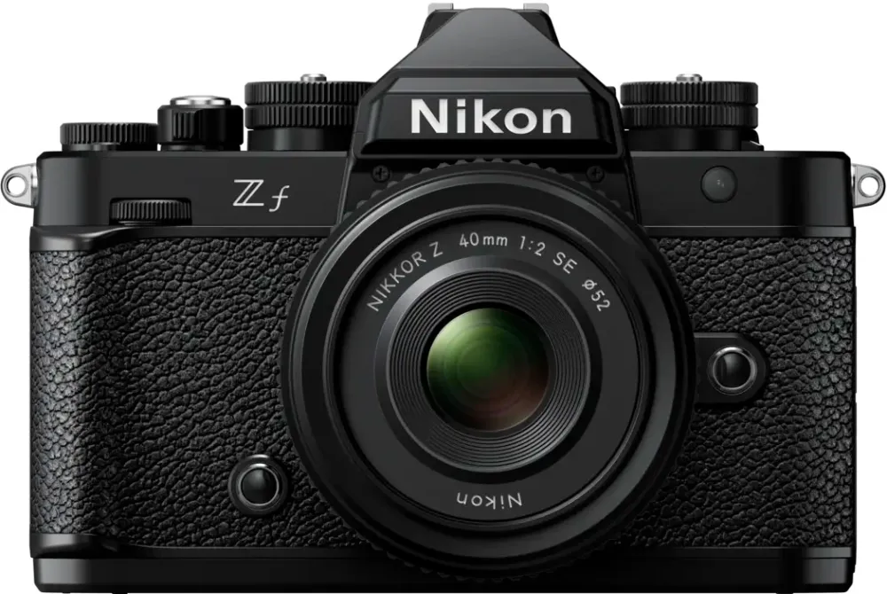 Aparat foto Mirrorless Nikon Z f Body, Full-Frame, 24.5 MP, 4K + Obiectiv 40mm f/2 SE, Negru