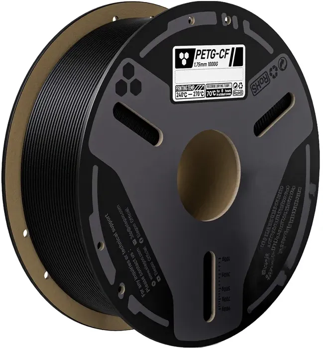 Filament ELEGOO PETG-CF din fibră de carbon (negru) 0,5 kg