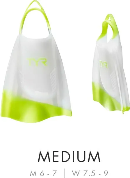 TYR - labe inot - HYDROBLADE FINS - alb | lime - M - 38-40