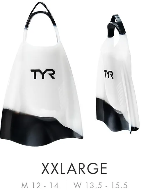 TYR - labe inot - HYDROBLADE FINS - alb | negru - XXL - 45-48.5