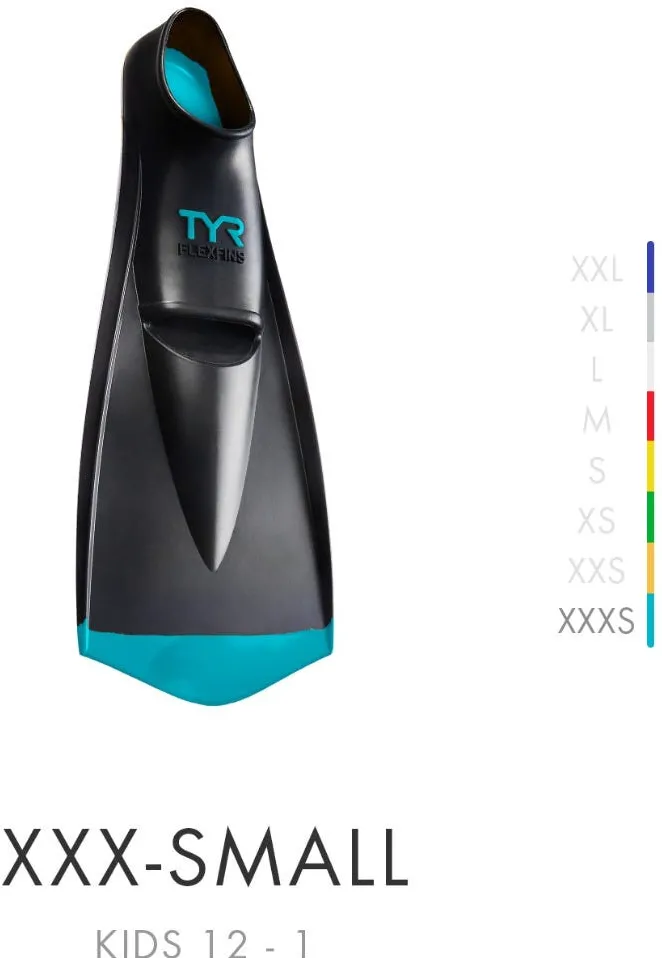 TYR - labe inot - Flexfins - albastru | gri - 32-34 - 3XS