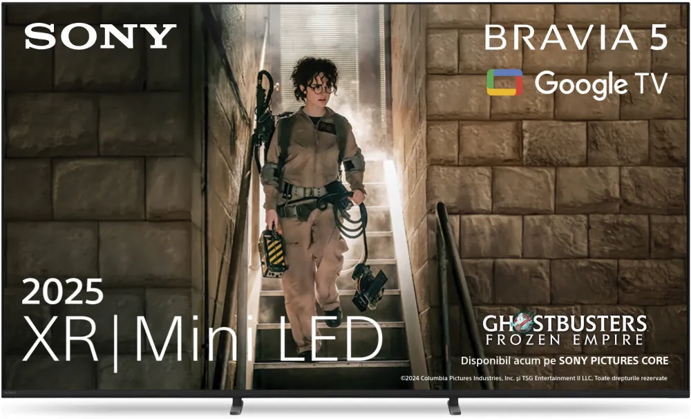 Televizor Sony BRAVIA 5 XR l Mini LED 85XR55, 214 cm, Smart Google TV, 4K Ultra HD, 100 Hz, Clasa C