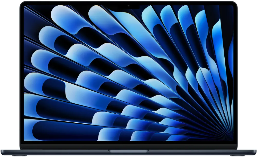 Laptop Apple MacBook Air 15" cu procesor Apple M5, 10 nuclee CPU si 10 nuclee GPU, 16GB RAM, 2TB SSD, Midnight, Tastatura Internationala, Manual RO