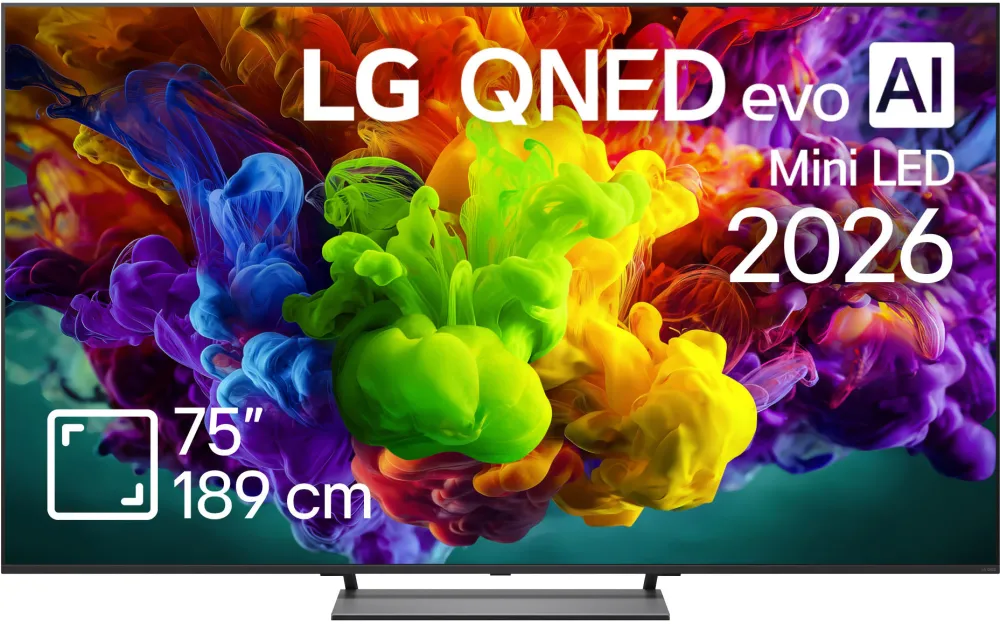 Televizor LG QNED Evo Mini LED 75QNED93B6A, 189 cm, Smart, 4K Ultra HD, 165 Hz, Clasa G (Model2026)
