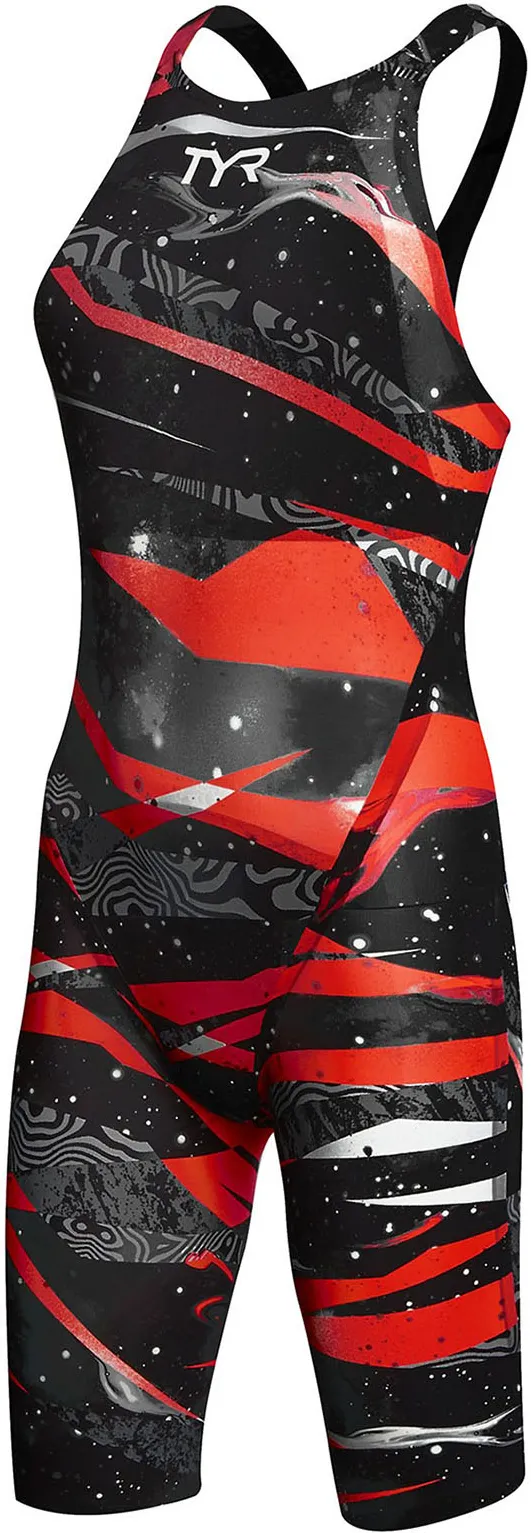 TYR - costum tehnic W - Avictor Omaha Nights Open Back - negru I rosu - 24