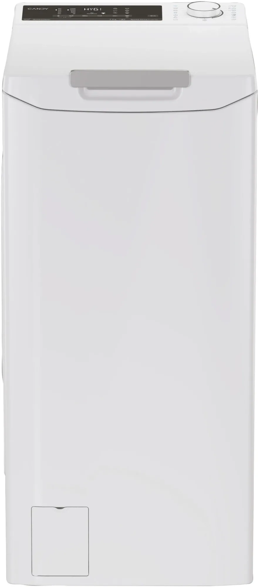 CANDY Masina de spalat rufe cu incarcare verticala Candy TCA474TM5-S, 7 kg, 1400 RPM, Clasa A, Motor Inverter, Display digital 4D, Wifi,Mix Power Systems, Gentle touch opening, Alb