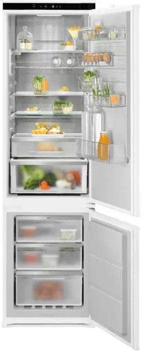 Combina frigorifica incorporabila Electrolux ENC8MC19S, 269 l, Frost Free - No Frost, Multiflow, Usa reversibila, Control electonic, Clasa C, H 189 cm