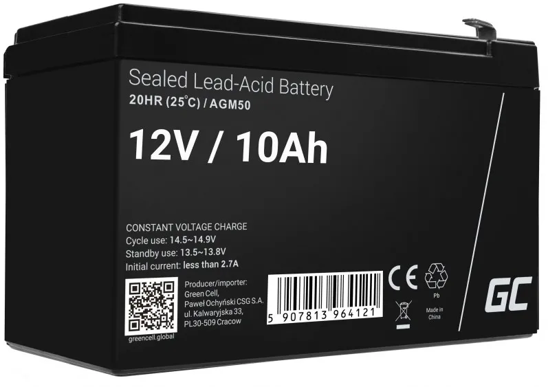 Green Cell AGM50 UPS battery VRLA AGM 12 V 10 Ah