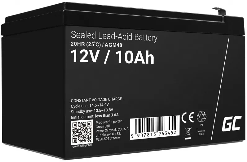 Green Cell AGM48 UPS battery Sealed Lead Acid (VRLA) 12 V 10 Ah