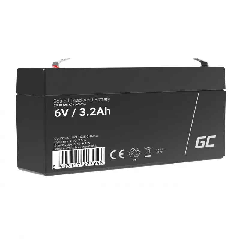 Green Cell AGM14 UPS battery Sealed Lead Acid (VRLA) 6 V 3.2 Ah