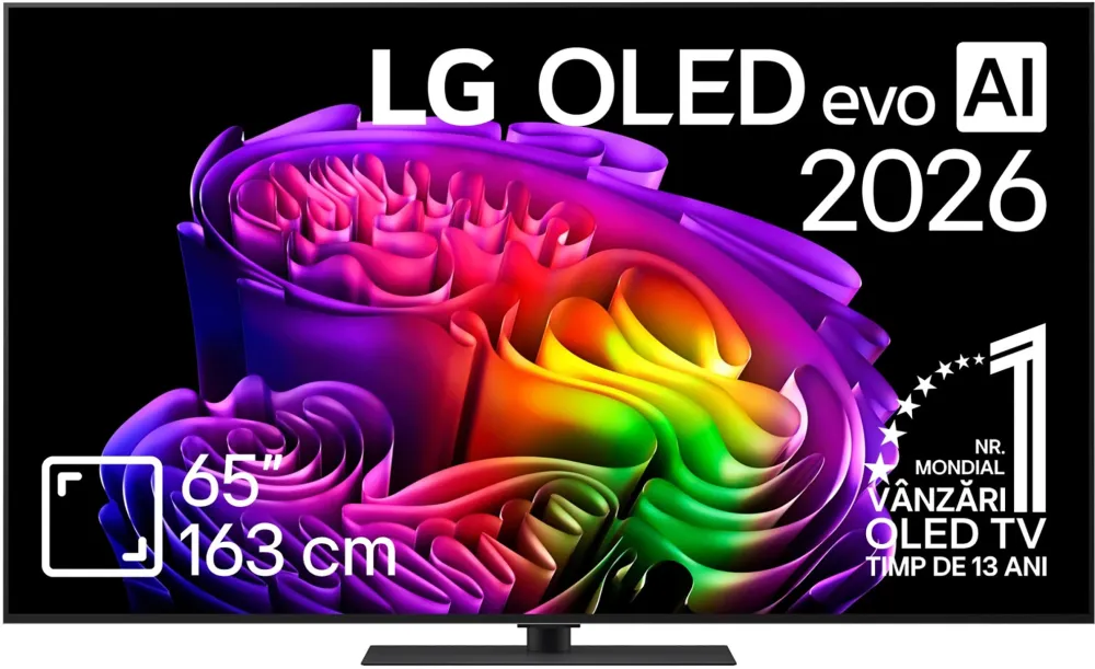 Televizor LG OLED Evo 65G63LS, 163 cm, Smart, 4k Ultra HD, Clasa E (Model 2026)