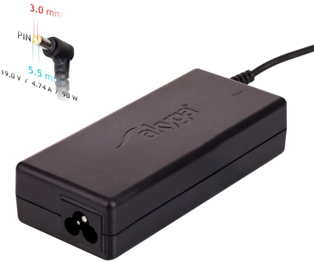 Akyga AK-ND-27 power adapter/inverter Indoor 90 W Black