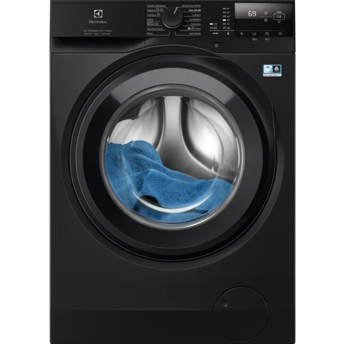 Masina de spalat rufe cu uscator Electrolux EW7W2492, Spalare 9 kg, Uscare 5 kg, 1400 rpm, Clasa D, Motor Inverter, LCD, SteamCare, TimeManager, Argintiu inchis