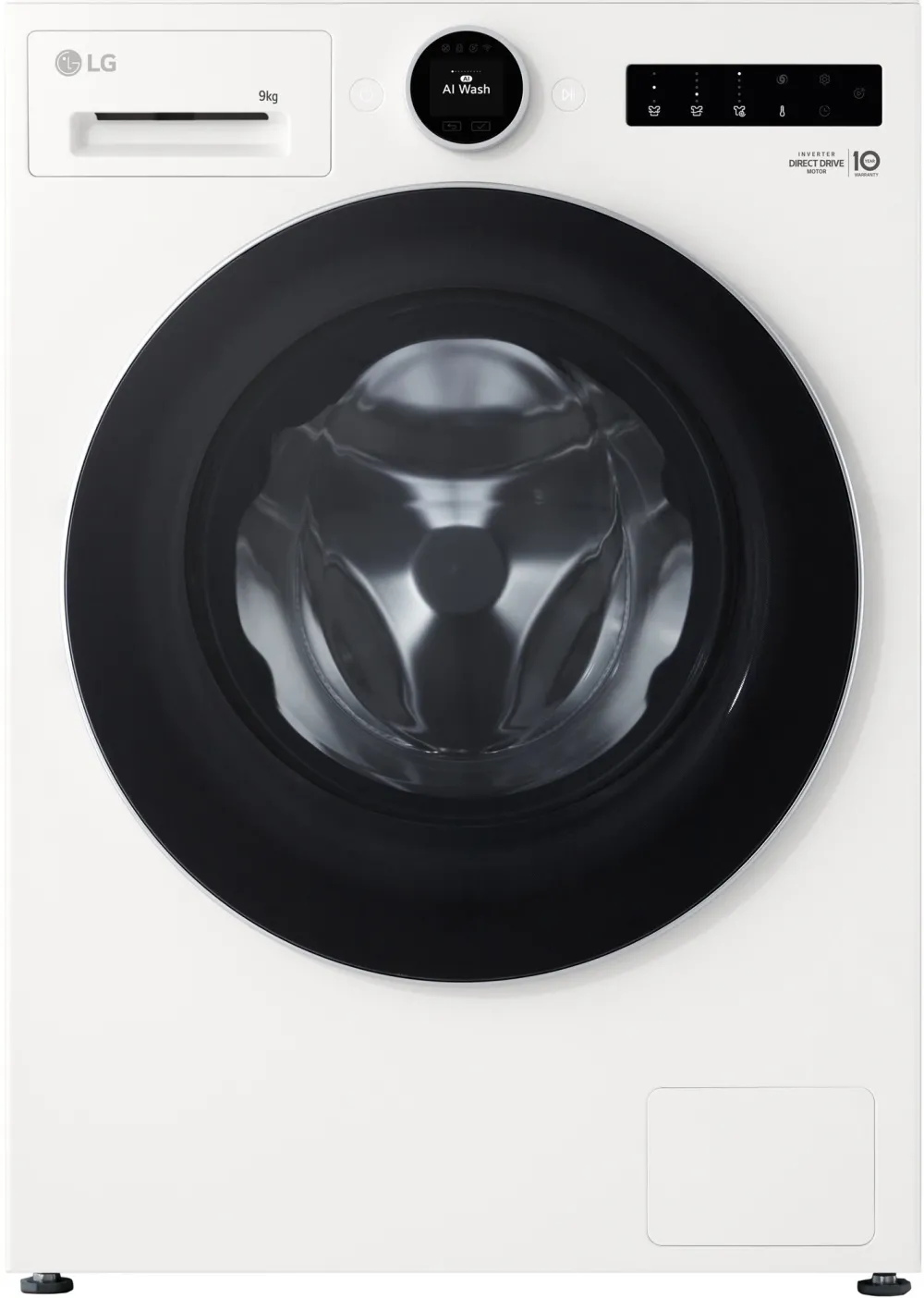 Masina de spalat rufe frontala LG F2X70S9TWS, Direct Drive, Steam, Wi-Fi, 9 kg, AIDD, 1200rpm, SLIM, Clasa A, Alb