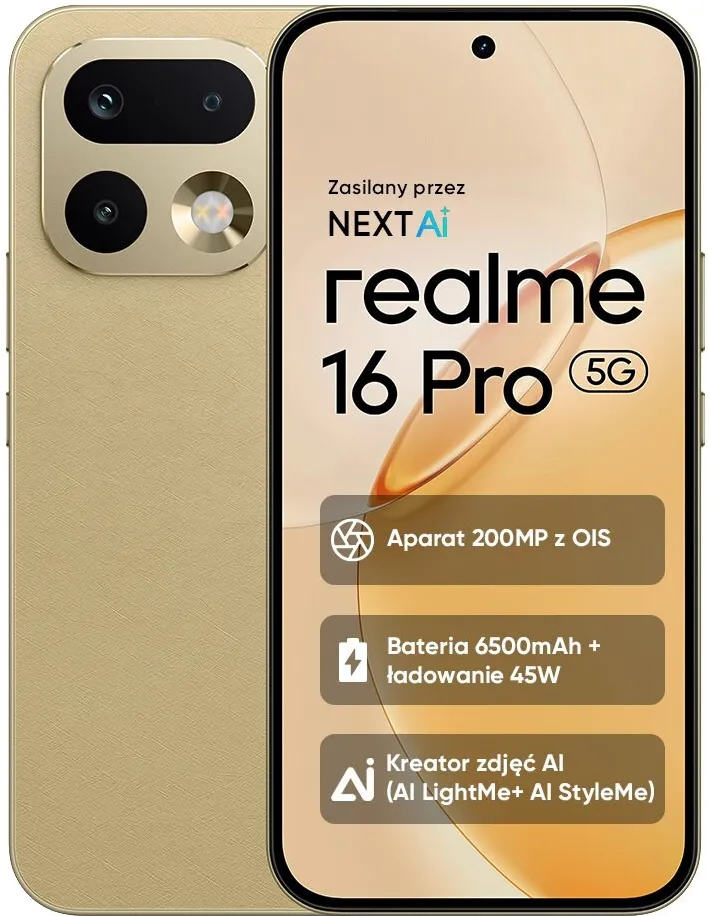 realme 16 Pro 5G 8/512GB 6.78" 144Hz Gold