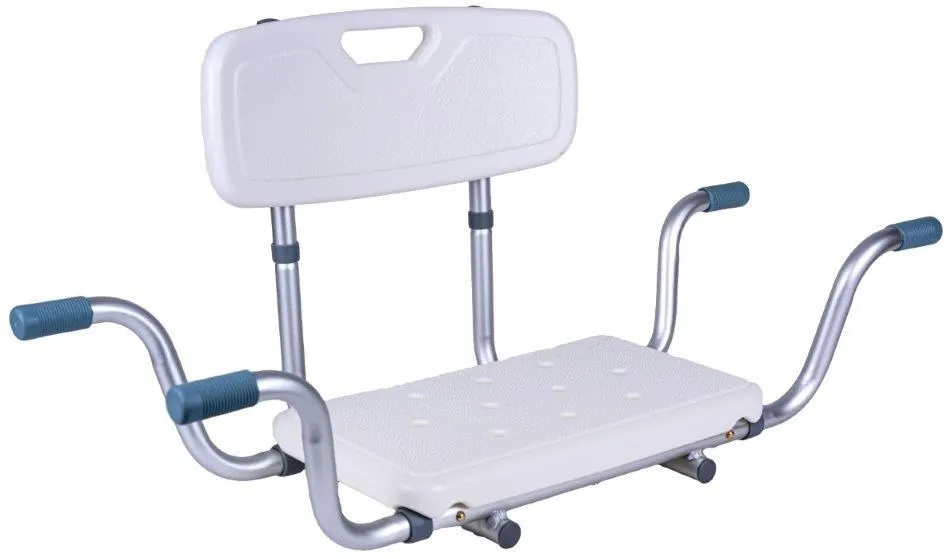 Recessed bath bench with back rest AT51032