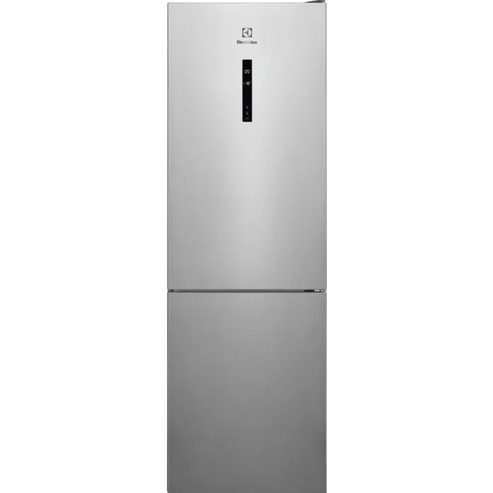 Combina frigorifica Electrolux LNT7ME32X3, 330 l, No Frost, Afisaj LCD, CustomFlex, Multi Flow, Iluminare LED, Clasa E, H 186 cm, Inox antiamprenta