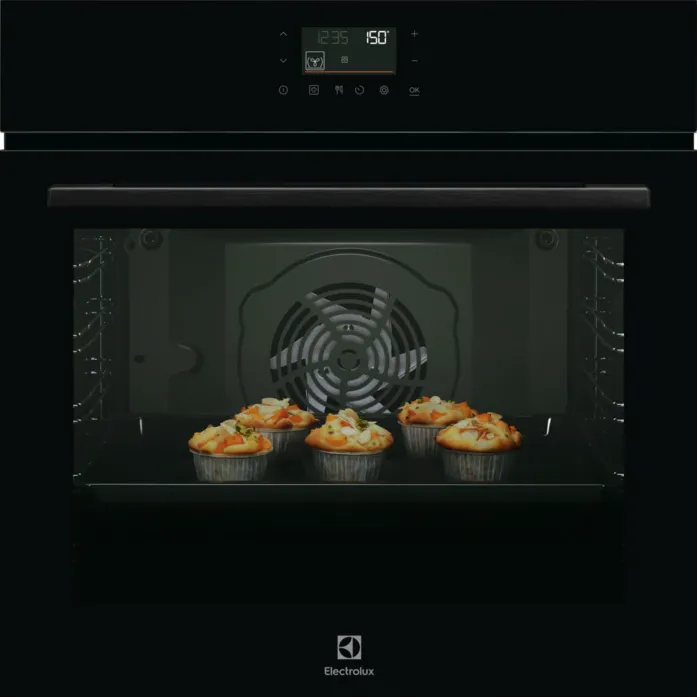 Cuptor incorporabil Electrolux LOD7P86Z, electric, curatare pirolitica, 72 l, clasa A, Sticla neagra