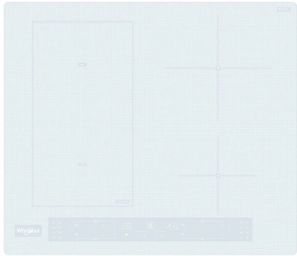 Whirlpool WL B4560 NE/W White Built-in 59 cm Zone induction hob 4 zone(s)