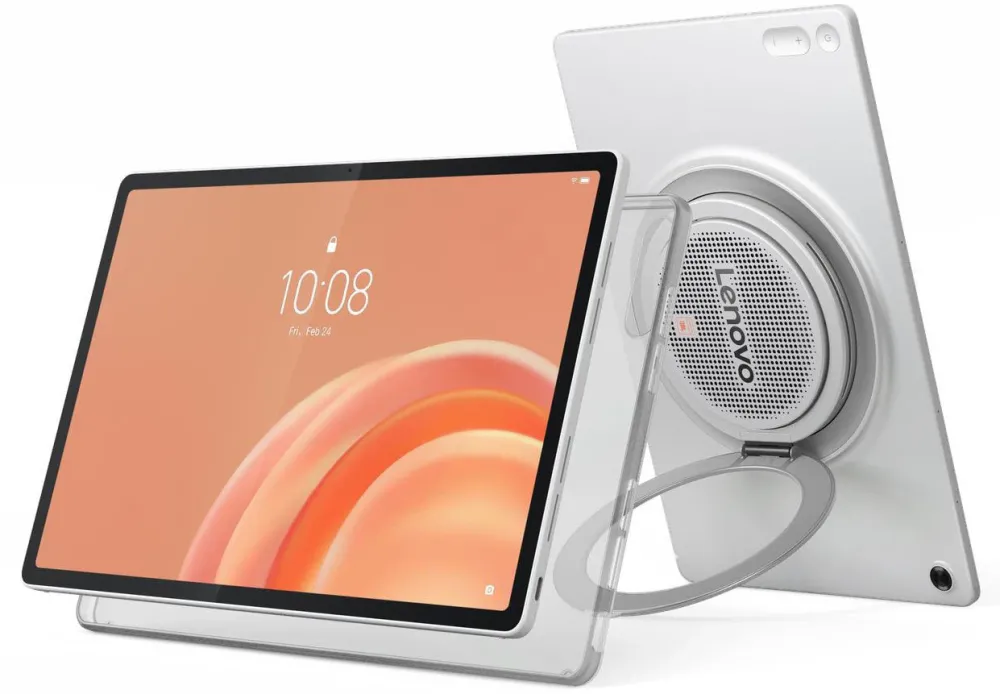 Tableta Lenovo Idea Tab Plus Gen 2, 8-Core, 12.1" 2.5K (2560x1600) IPS 600nits, 8GB RAM, 256GB, Celestial White + Clear Case
