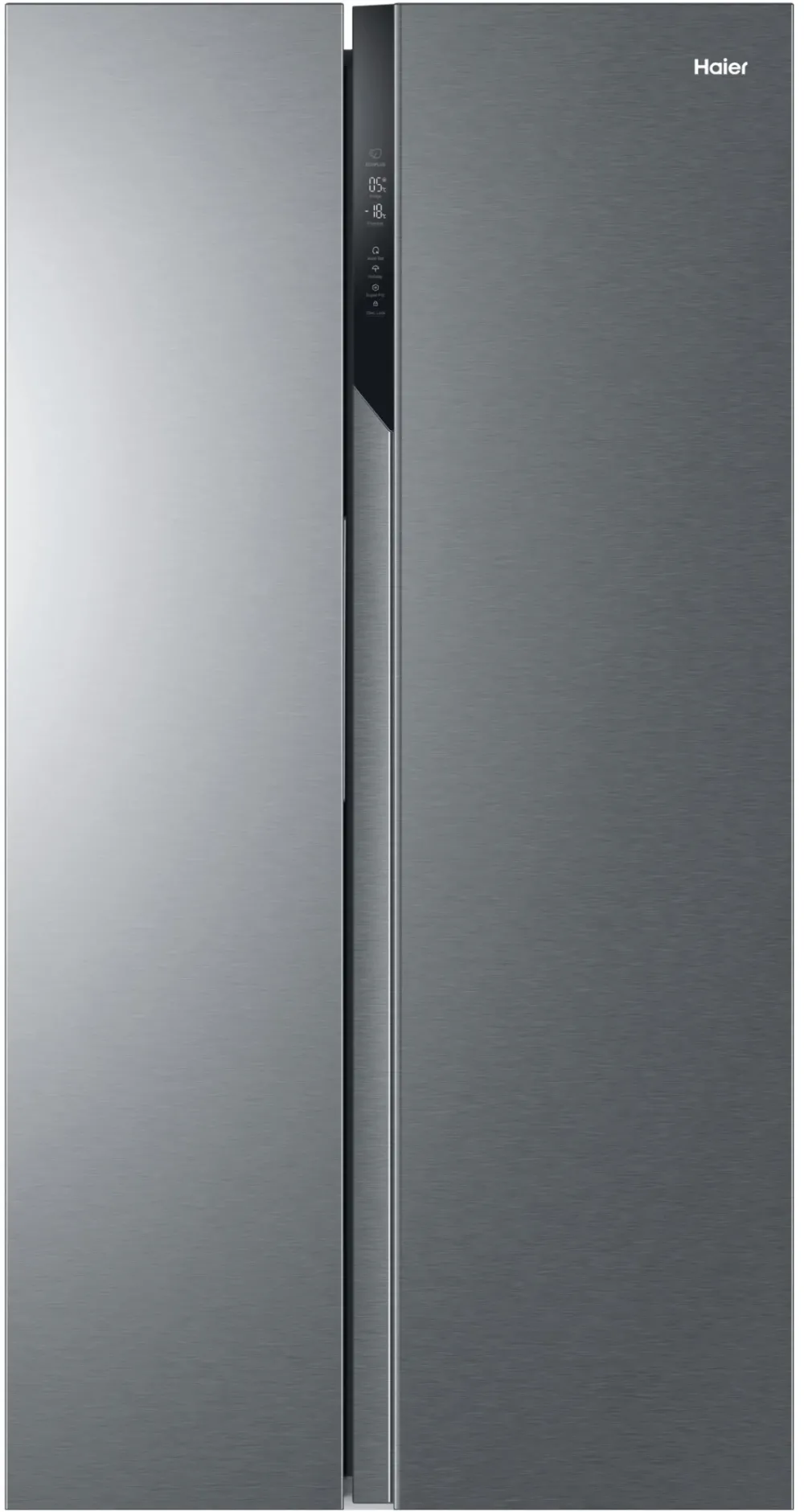 Frigider Side by Side HSR3918ENPG, compresor inverter, clasa E, Total No Frost (multi air flow), 528 L, H 177 cm, display LED extern, Super Cooling/Super Freezing/Holiday, culoare silver